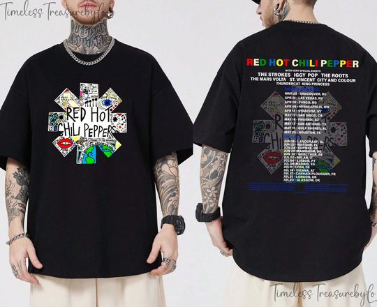 Red Hot Chili Peppers 2023 Tour Shirt, Red Hot Chili Peppers Shirt, Red Hot Chili Peppers Tour 2023