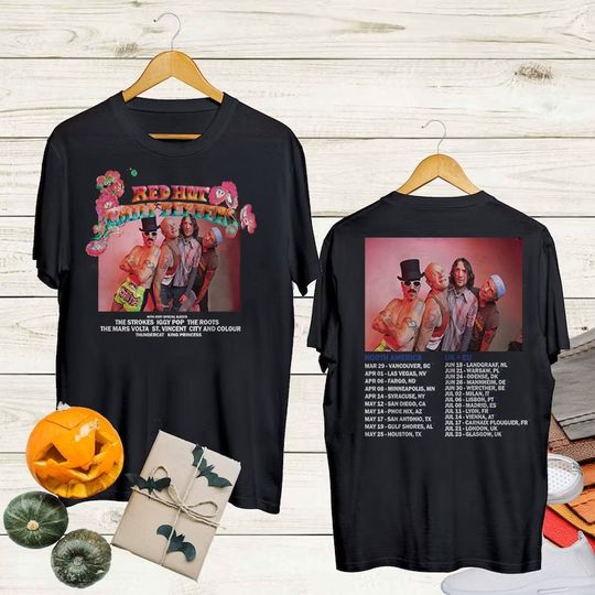Red Hot Chili Peppers World Tour 2023 T-Shirt, Red Hot Chili Peppers Shirt Fan Gifts