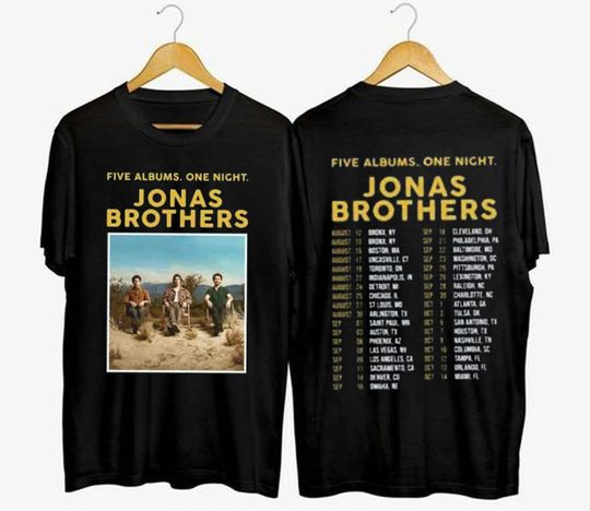 Jonas Brothers 2023 Tour Music Concert Unisex Shirt, Jonas Brother Merch