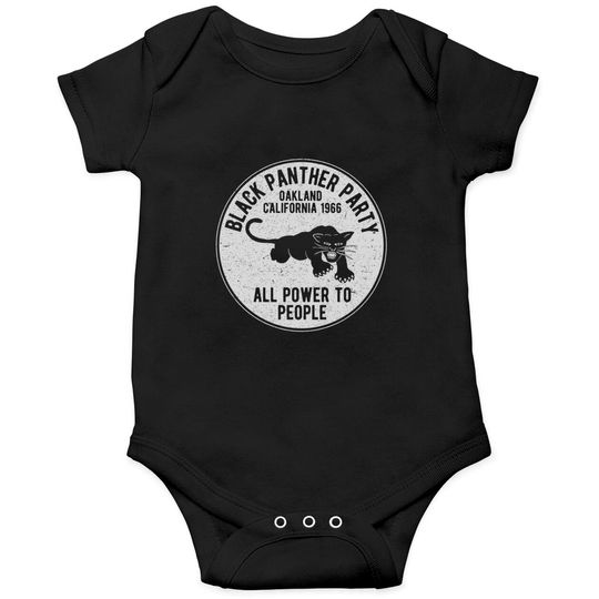 Oakland California 1966 bl panther porty - Distressed - bl panther porty - Onesies