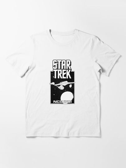 Enterprise NCC 1701 Black and White | Essential T-Shirt