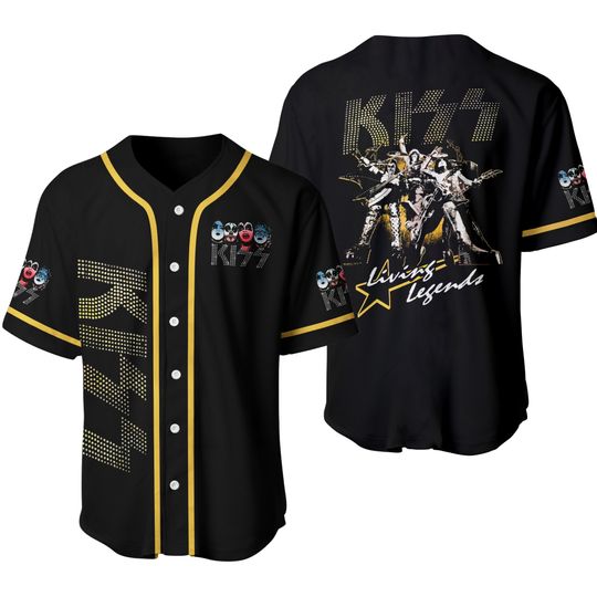 Kiss Living Legends Baseball Jersey Shirt