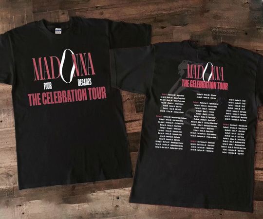 Madonna The Celebration Tour 2023 T-Shirt Sweatshirt, The Celebration 2023 Tour Concert Double Sided T-Shirt