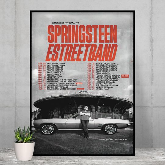 Bruce Springsteen Tour 2023 Poster