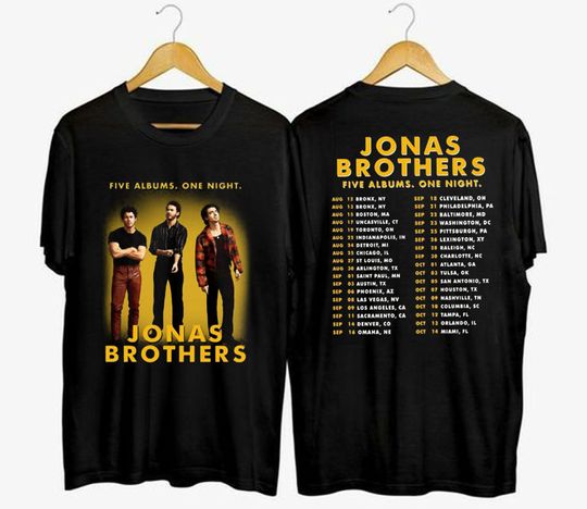 Jonas Brothers World Tour 2023 Shirt, Jonas Brothers Two Sides Shirt