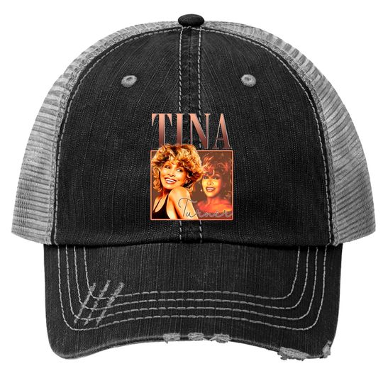 Tina Turner Trucker Hats Vintage Singer Retro Tina Turner Print Trucker Hats Tina Turner