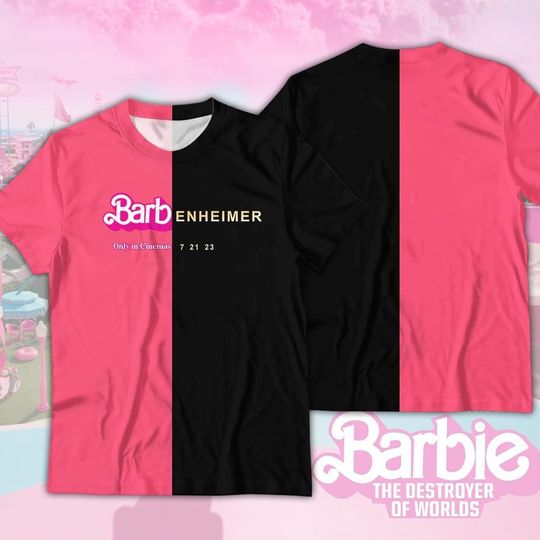 Barbenheimer Barbie Movie Oppenheimer 3D Shirt