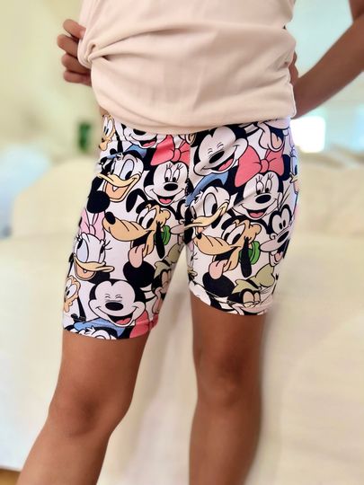 Girls Mickey  Friends Biker Shorts , Disney shorts, Mickey Shorts, Girls Disney Shorts