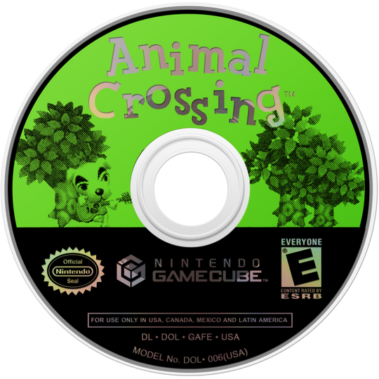 Animal Crossing Video Game Glass Coaster 2000s, Retro, Game Cube