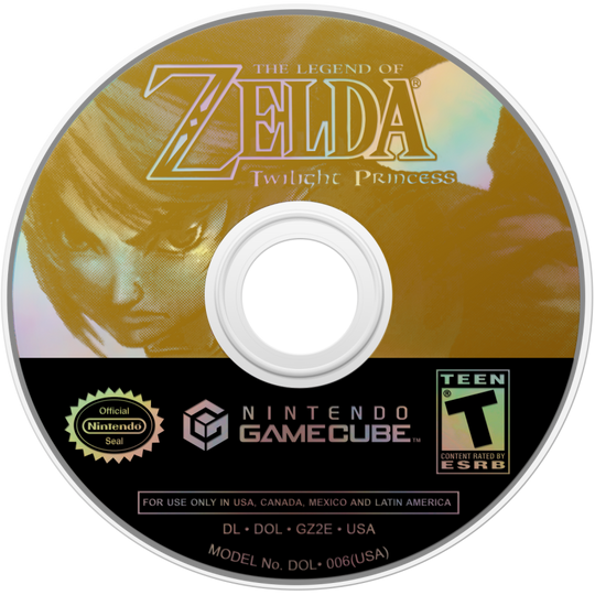 The Legend of Zelda: Twilight Princess Video Game Glass Coaster 2000s, Retro, Game Cube