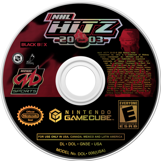 NHL Hitz 2003 Video Game Glass Coaster 2000s, Retro, Game Cube