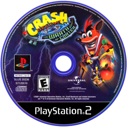 Crash Bandicoot: The Wrath of Cortex Video Game Glass Coaster 2000s, Retro, Game Cube