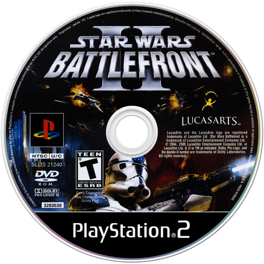 Star Wars: Battlefront II Video Game Glass Coaster Personalized 2000s, Retro, Game Cube