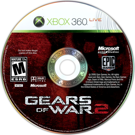 Gears of War 2 Video Game Glass Coaster Personalized 2000s, Retro, Game Cube