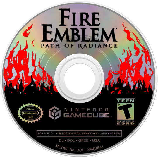 Fire Emblem: Path of Radiance Video Game Glass Coaster Personalized, 2000s, Retro, Game cube