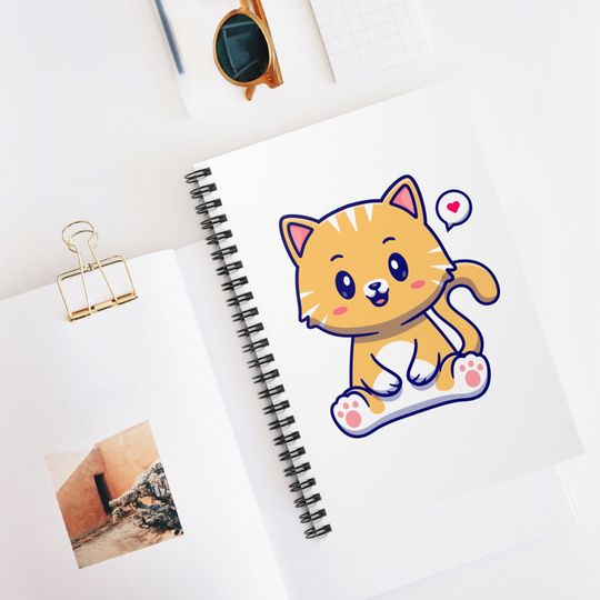 Cute cat note book Cat Mom Planner, Cat Lover Gift