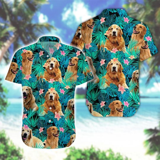 Dog Hawaiian Shirts, Custom Dog Face Shirt, Hawaiian Shirt with Pets Face, Hawaiian Shirt