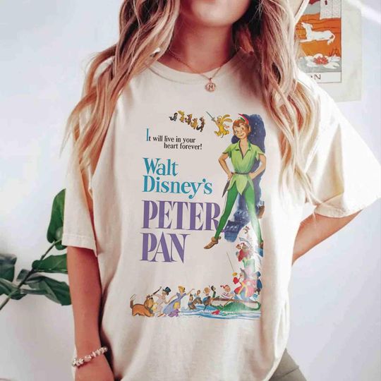 Vintage Walt Disney Peter Pan Shirt, Disney Peter Pan T-Shirt