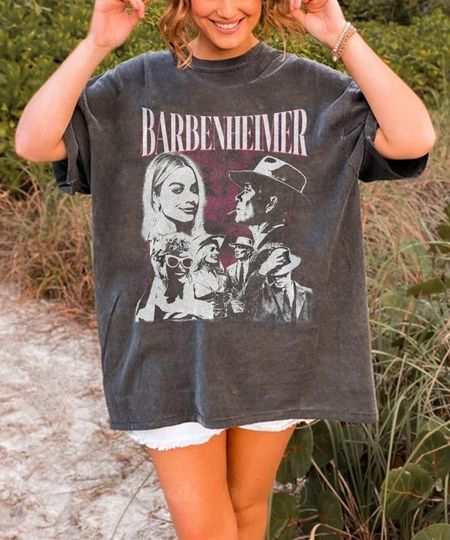Retro Barbenheimer T-Shirt, Oppenheimer Movie