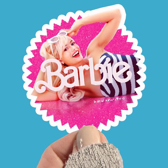 Barbie girl Vinyl Stickers, BARBIE COWGIRL sticker