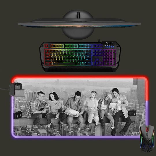 Friends led mouse mat, mouse pad, RGB gaming mat, desk mat, mousepad, birthday gift