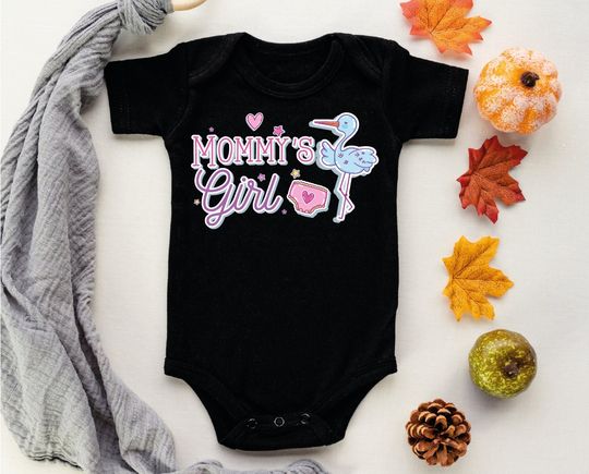 Mommy's Girl Onesie, Mommys Girl Outfit, Cute Baby One Piece, Baby Shower Gift