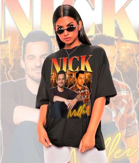 Nick Miller Shirt, Nick Miller Homage Vintage Tshirt