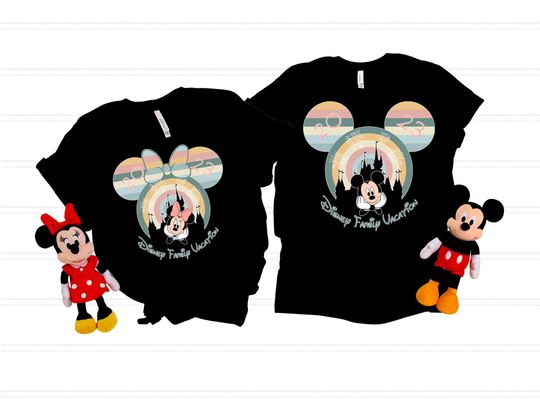 Camiseta Personalizada Disneytrip Familia 2023 Vacaciones Disney Matching Disney Mundo 2023 Nombre de Familia para Hombre Mujer y Niño