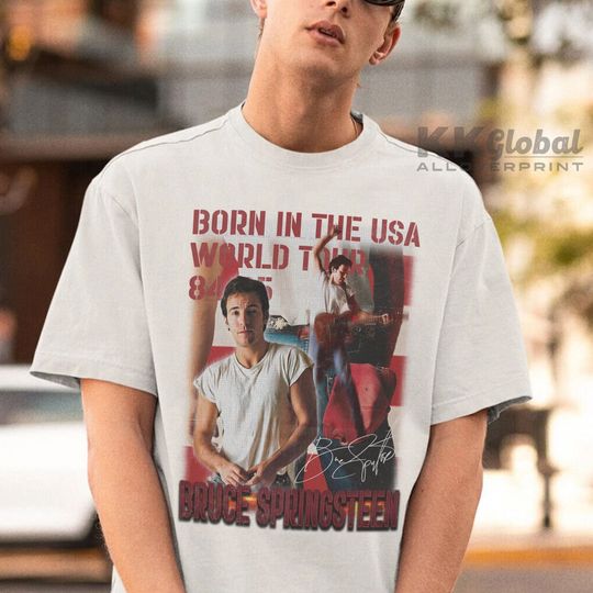 Bruce Springsteen Shirt, 90S Vintage Bruce Springsteen Born in the USA World Tour