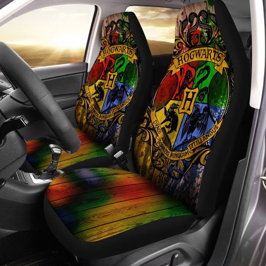 Hogwarts Logo Harry Potter For Fan Gift Car Seat Covers