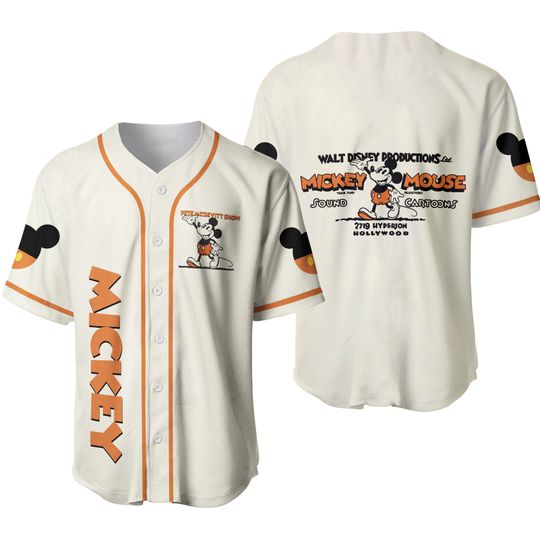 Personalized Mickey Baseball Jersey Shirt, Mickey Mouse Baseball Jersey