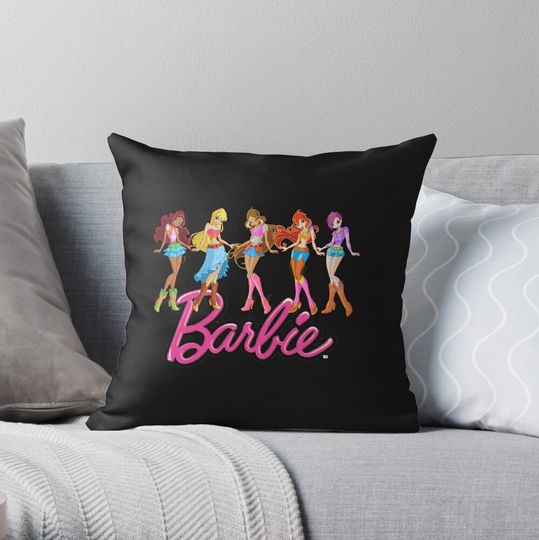 barbie movie Throw Pillow