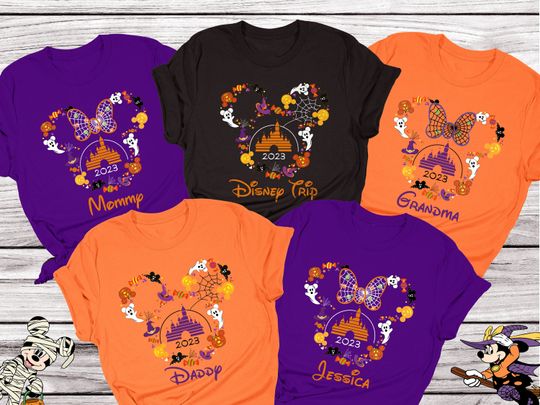 Custom Disney Family Halloween Shirt, Disney Halloween Crew, Disney Family Matching Shirt, Disneyland Halloween Ears