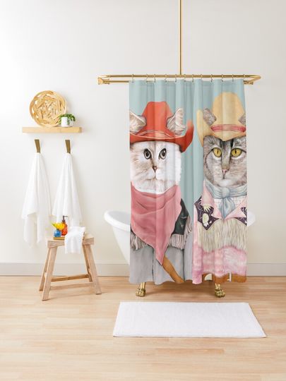 Cowboy Cats | Shower Curtain