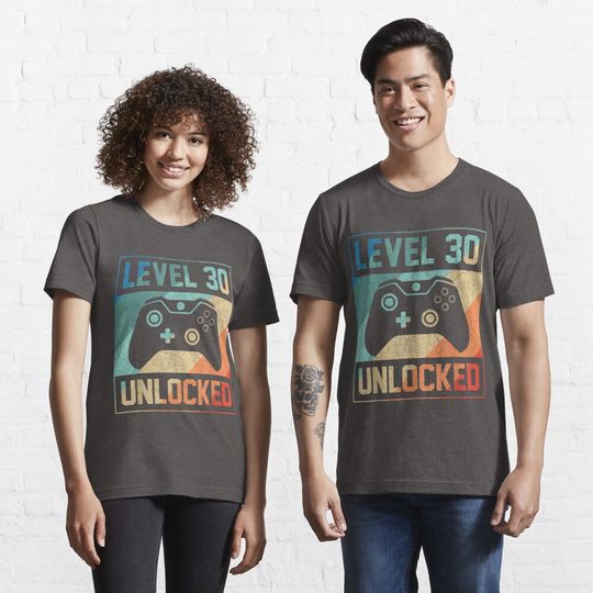 Level 30 Unlocked Video Gamer 30th Birthday Essential T-Shirt