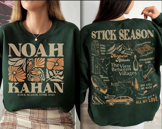 Vintage Stick Season Tour 2023 Shirt, Sticky Season Tour Sweatshirt Noah Kahan Tour Shirt, Noah Kahan Newport Folk Festival Noah Kahan Shirt