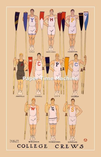 College Crews ROWING Ivy League Crew Digitally Remastered Fine Art Print / Poster Digital Download Printable