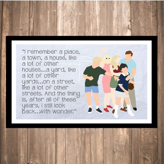 INSTANT DOWNLOAD - Wonder Years "I Remember" Print