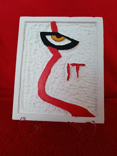 IT Pennywise Clown Face Handmade Mini Poster