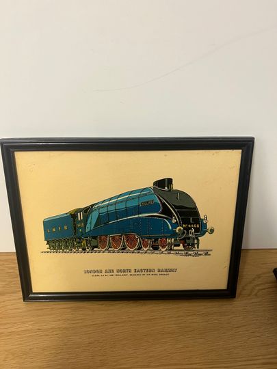 LNER Class A4 No. 4468 Mallard Vintage Framed Picture #
