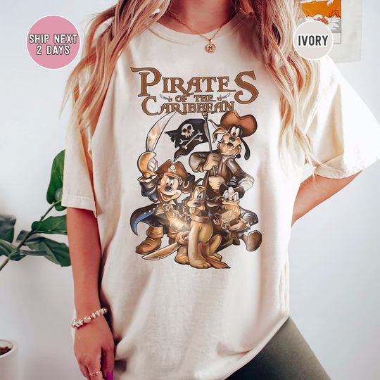 Pirates of the Caribbean Disneyland Shirt, Mickey and Friends Shirt