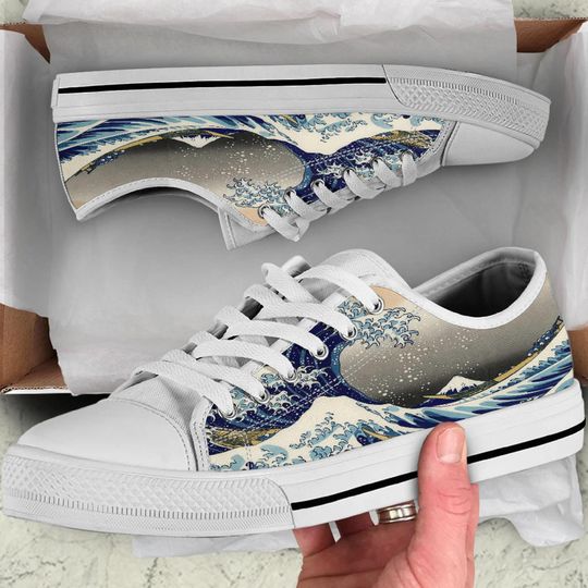 The Great Wave Off Kanagawa Shoes Art Lover