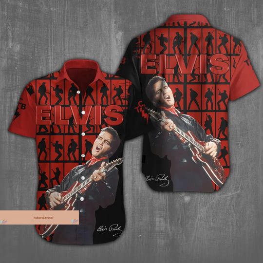 Elvis Presley Button Shirt, Elvis Presley Shirt