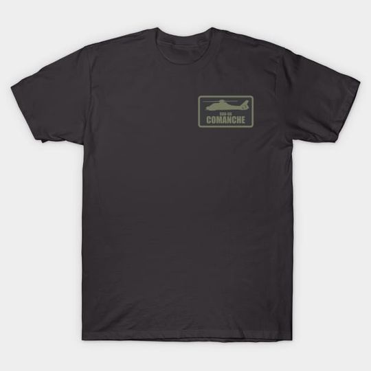 RAH-66 Comanche (Small logo - Subdued) - Army Helicopter Gunship - T-Shirt