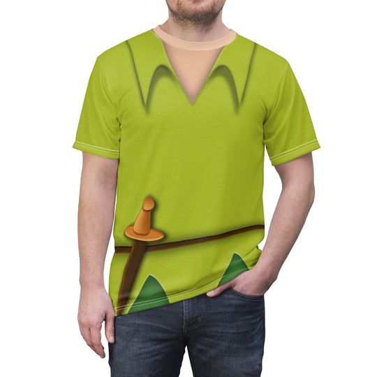 Disney Peter Pan 3D T-Shirt, Costume Halloween Cosplay 3D T-Shirt, Halloween Costume For Family Group T-Shirt