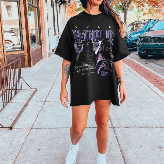 J Cole Vintage T-Shirt, Cole World Shirt, Concert Shirt, Hip Hop Rap Shirt