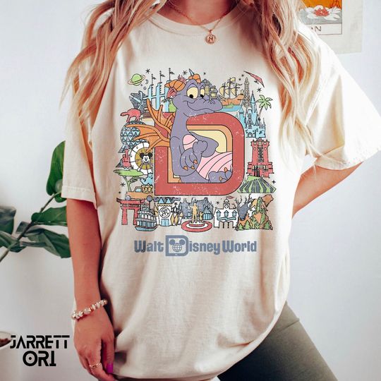 Vintage Walt Disney World Shirt, Disney Figment Shirt