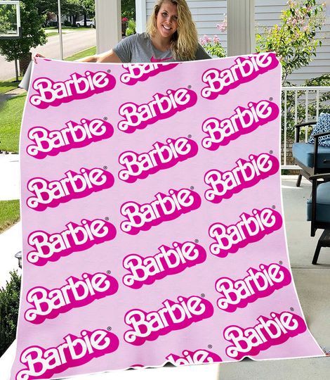 Barbie Classic Logo | Throw Blanket