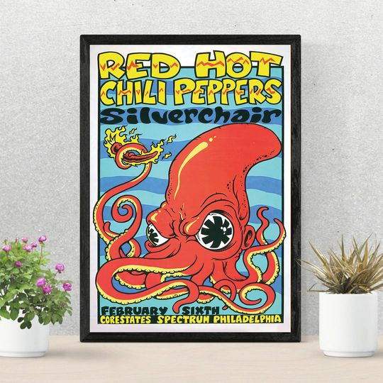 Red Hot Chili Peppers Poster Canvas Poster