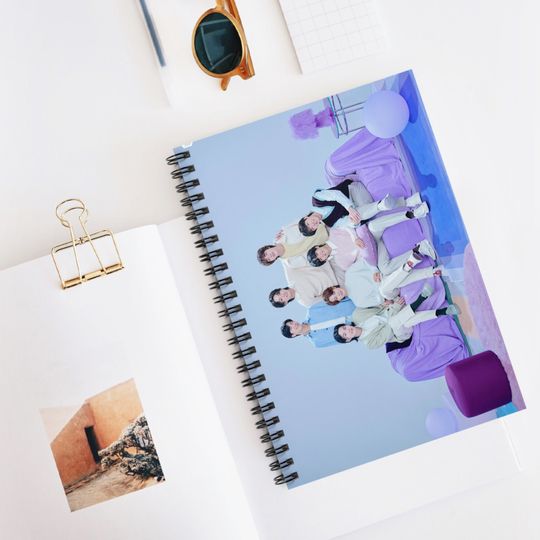 BTS notebook, spiral notebook - ruled line